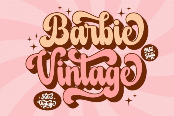 Barbie Vintage: A Playfully Nostalgic Display Typeface