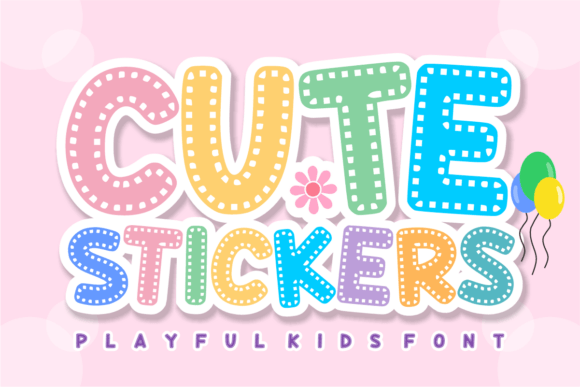 Cute Stickers: The Playful Font for Creative Projects