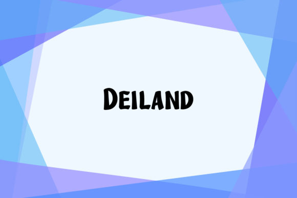 Deiland: A Playful Modern Display Font for Creative Projects