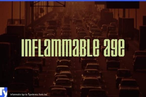 Discover the Bold Impact of the Inflammable Age Typeface