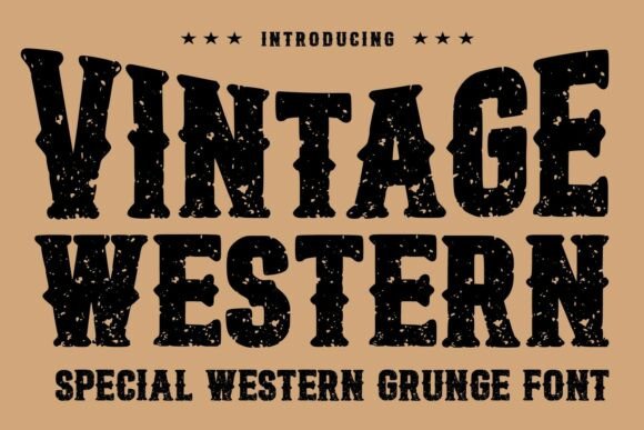 Embrace the Wild West with Vintage Western Typography