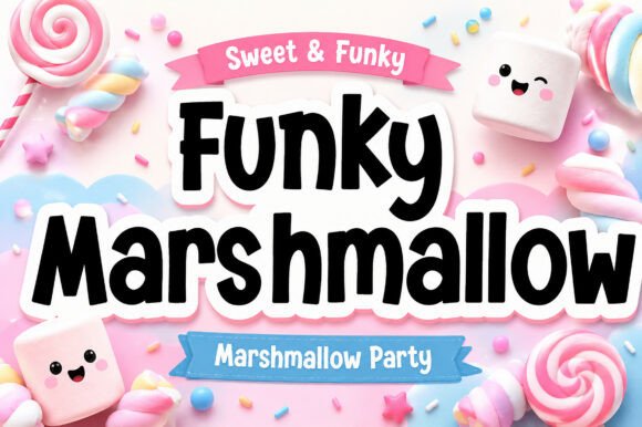 Funky Marshmallow: A Sweet & Playful Display Typeface