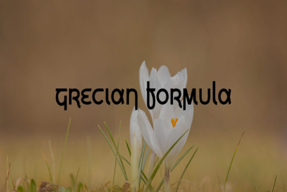 Grecian Formula: A Stylish Display Font for Modern Design