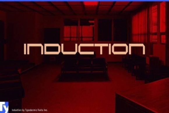 Induction: A Modern Display Font for Creative Projects