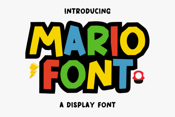 Mario: The Bold Display Font for Creative Projects