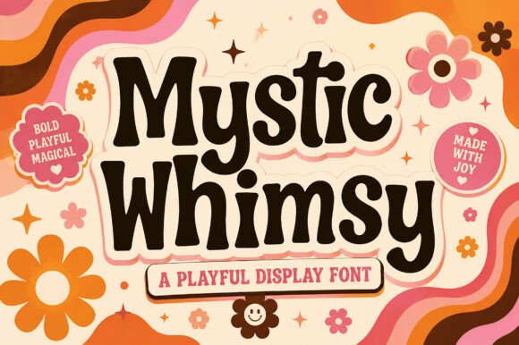 Mystic Whimsy: A Playful Retro Display Typeface