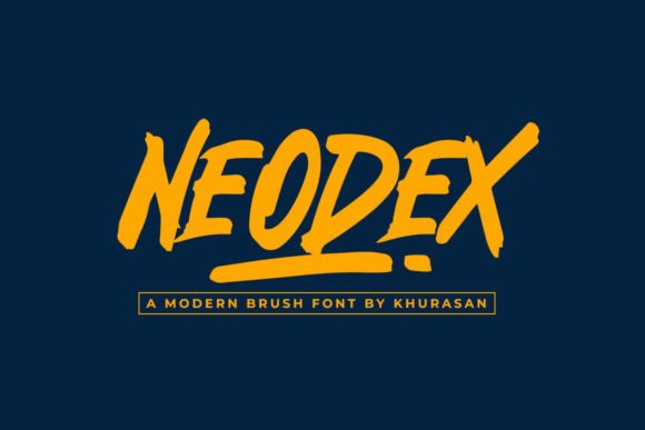 Neodex: A Bold Brush Font for Modern Design Projects