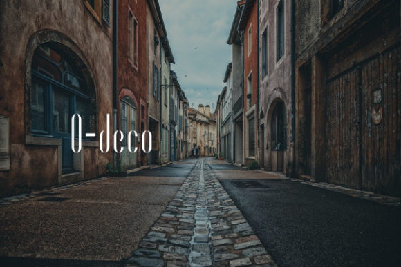 O-deco: A Slim and Elegant Display Font for Modern Design
