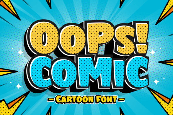 Oops Comic: A Playful Display Font for Creative Projects