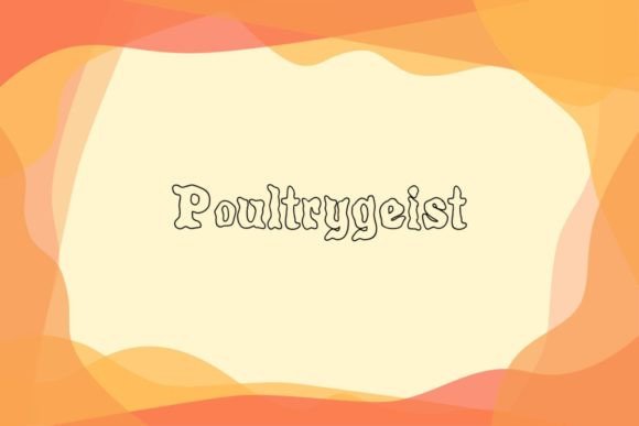 Poultrygeist: A Spooky Display Font for Creative Projects