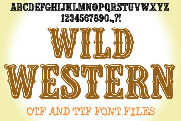 Wild Western: Authentic Cowboy Typography for Bold Designs